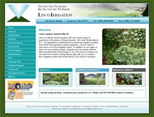 Tablet Screenshot of liscoirrigation.com